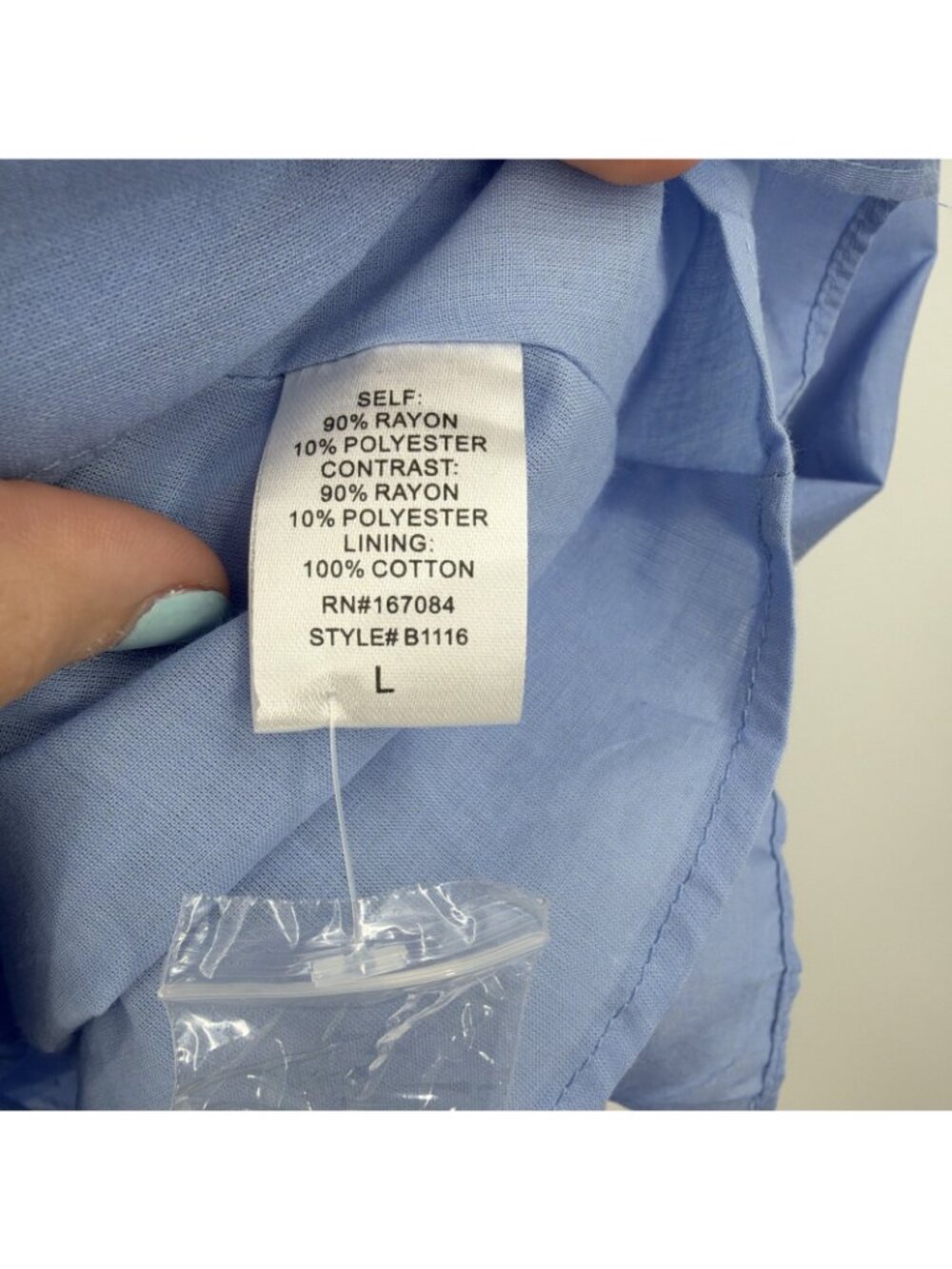 Pomander Place by Tuckernuck Blue Sleeveless Beatrix Dress size L Large NWT - Picture 7 of 8